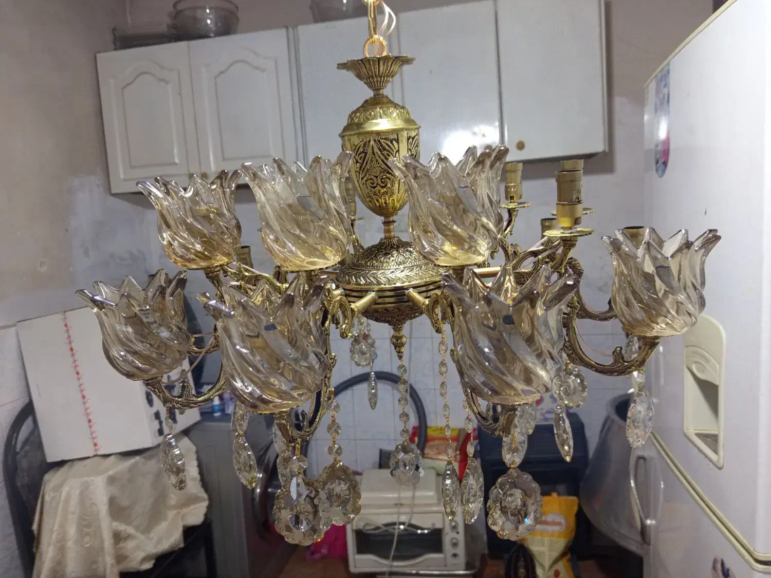 چهار عدد لوستر برنزی قیمت هر یک لوستر 7500 میلیون|لوستر و چراغ آویز|قدس, شهرقدس|دیوار