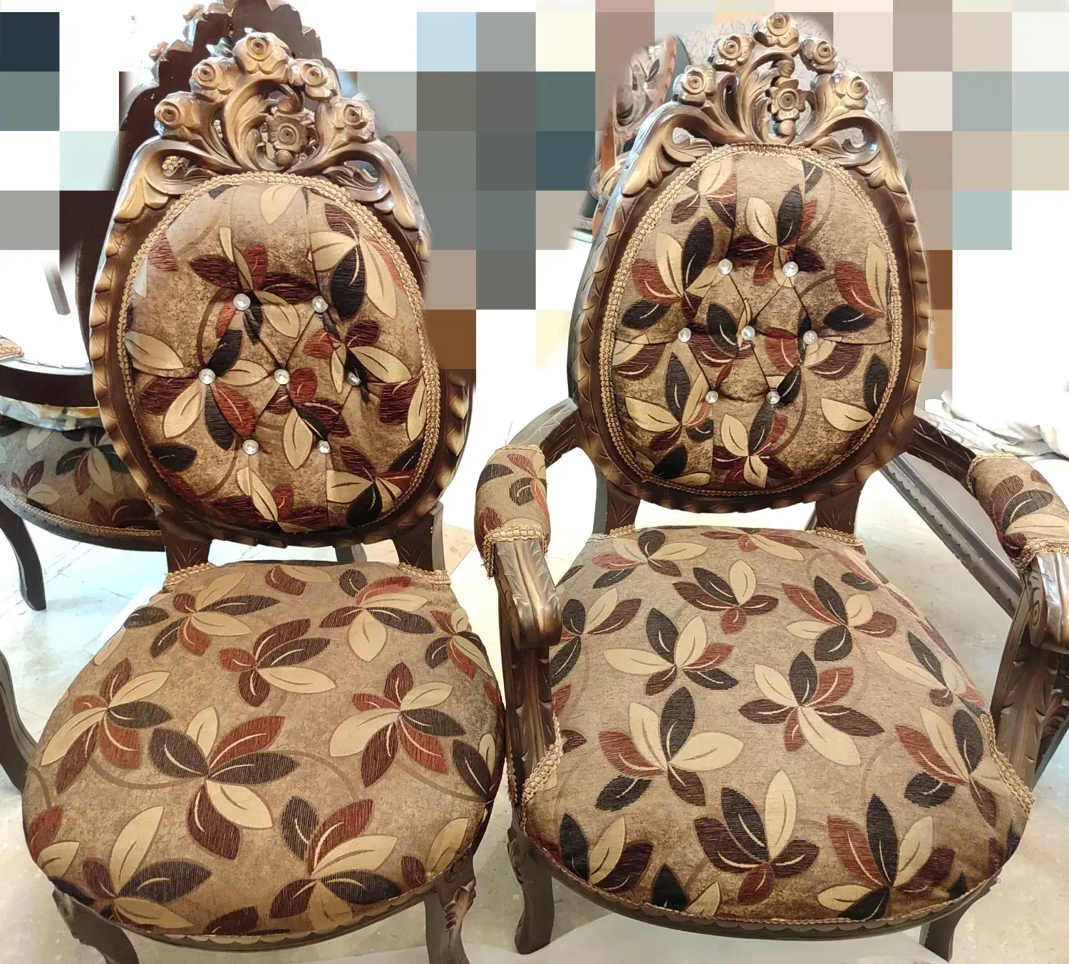 مبل سلطنتی چوب راش|مبلمان خانگی و میز عسلی|همدان, |دیوار