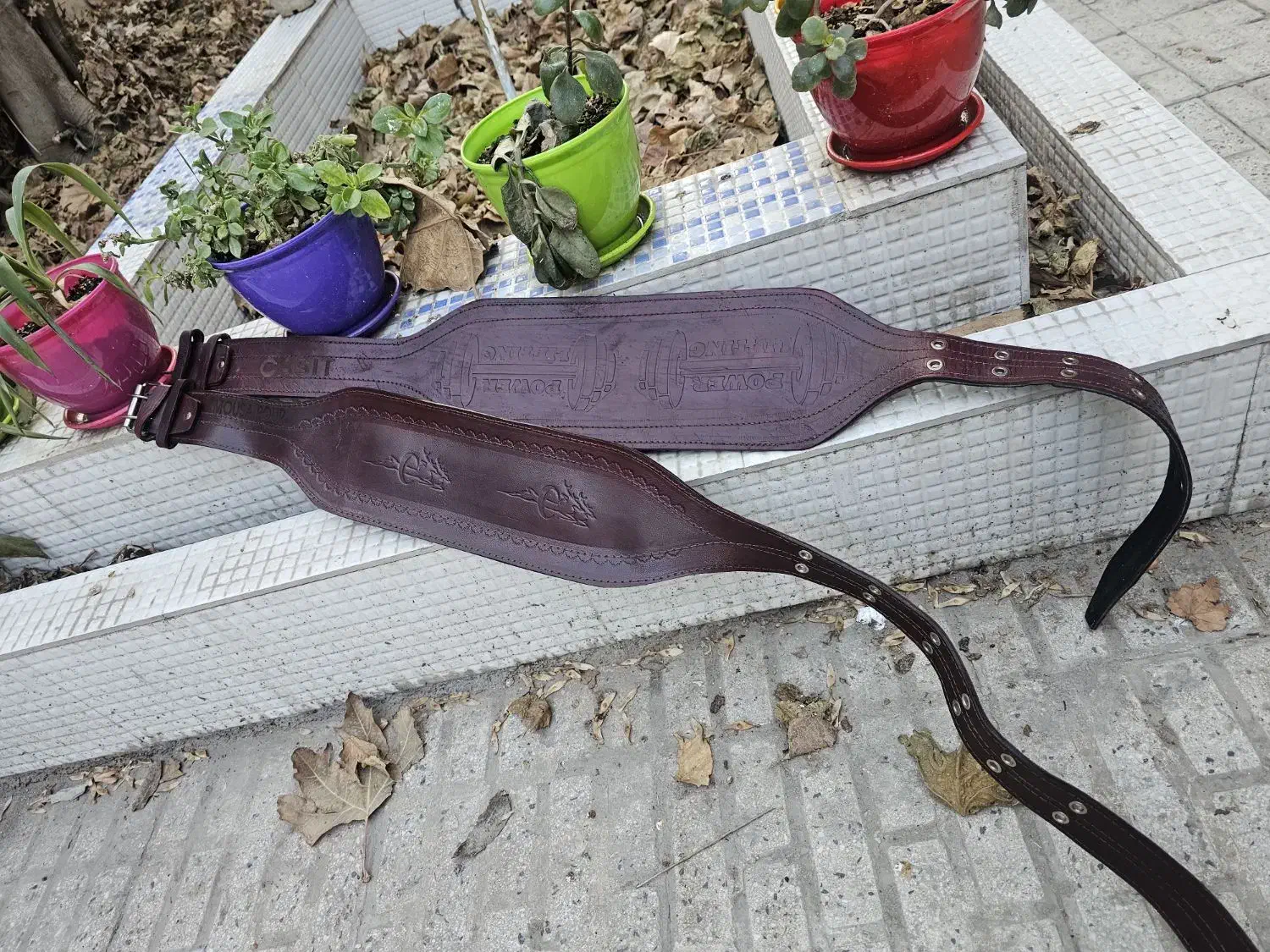 کمربند بدنسازی چرم|کیف، کفش، کمربند|خرم‌آباد, |دیوار