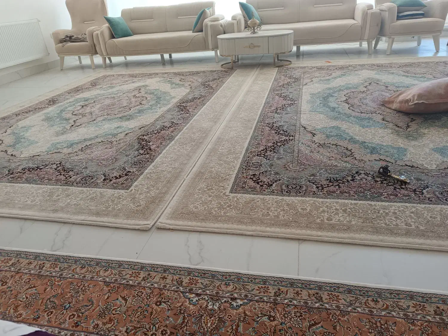 یک جفت فرش ۹ متری ۱۰۰۰ شانه|فرش|بوکان, |دیوار