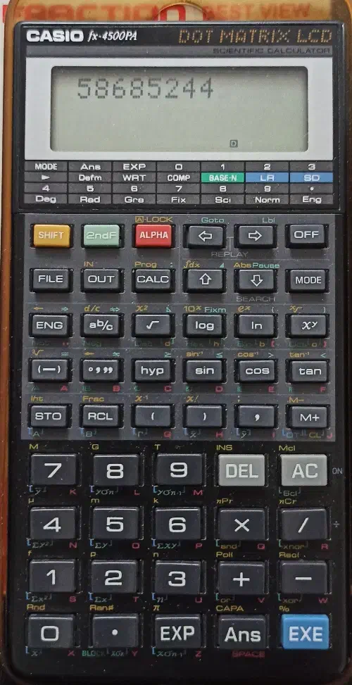 ماشین حساب casio fx 4500|لوازم التحریر|تهران, صادقیه|دیوار