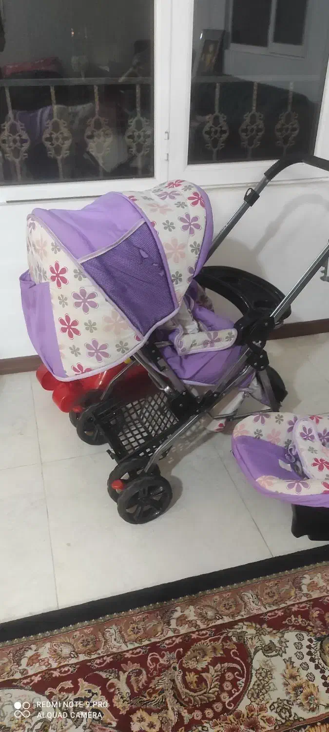 کالسکه با کرییر سالم تمیز|کالسکه و لوازم جانبی|مشهد, فرهنگیان (شهرک غرب)|دیوار