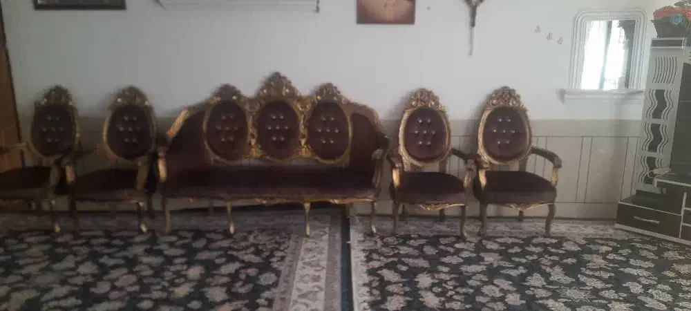 مبل سلطنتی|مبلمان خانگی و میز عسلی|رودشت (چهارمحال و بختیاری), |دیوار