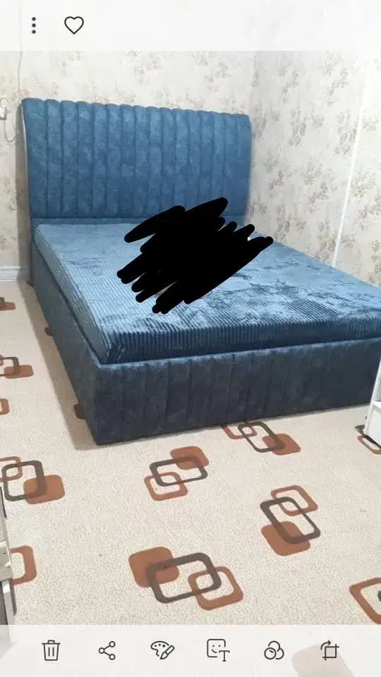 تخت خواب دو نفره|تخت و سرویس خواب|چغادک, |دیوار