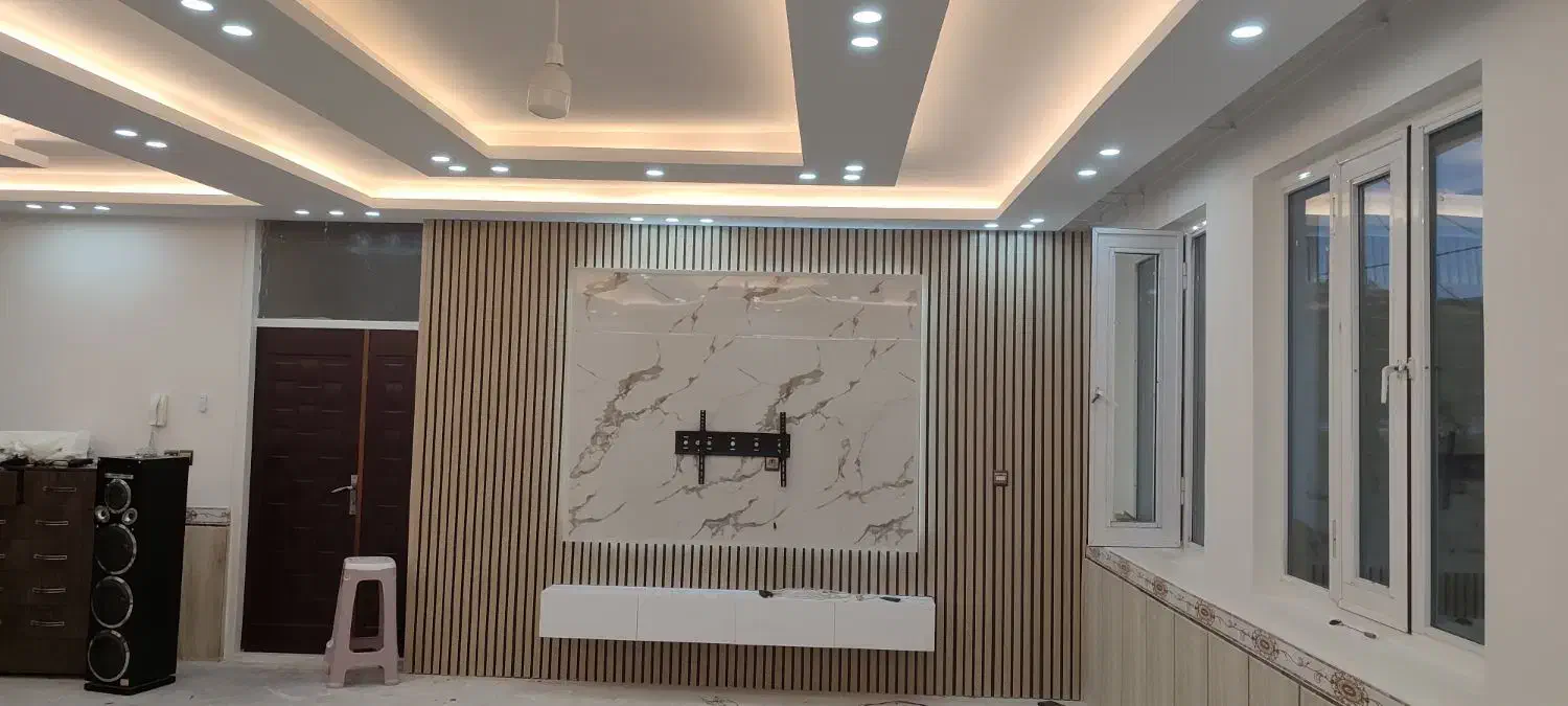 برق کاری کناف و کامل نصب tv ماربل و...|خدمات پیشه و مهارت|تاکستان, |دیوار