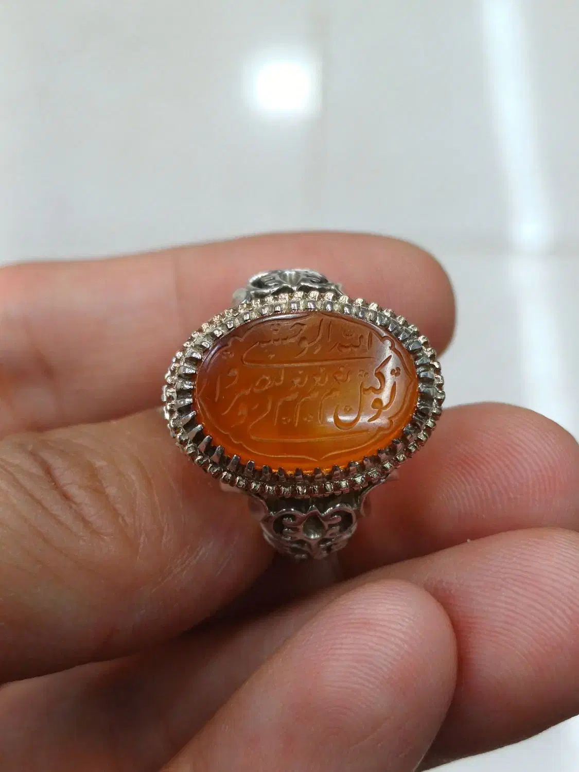 انگشتر فدیوم استاد بزرگ محمد کاوه|جواهرات|قزوین, |دیوار