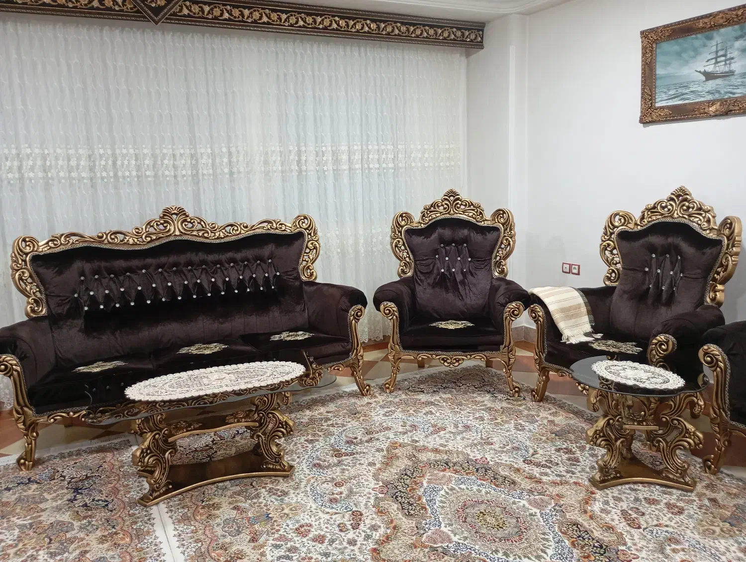 مبل سلطنتی|مبلمان خانگی و میز عسلی|بوکان, |دیوار