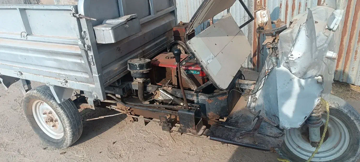 موتور سه چرخ دیزل روشن کمپرسی وزن 700کیلو 45میلیون|موتورسیکلت|اقبالیه, |دیوار