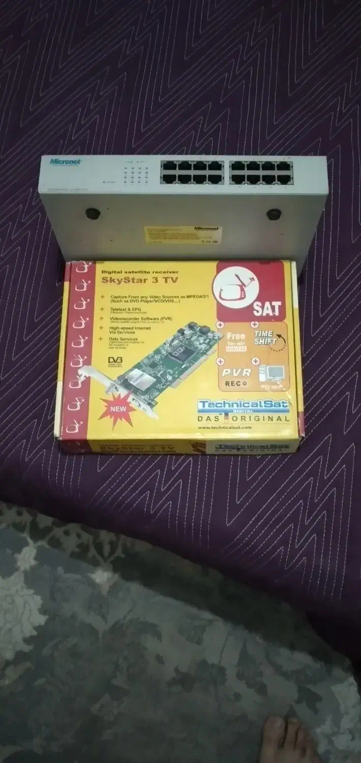 سوییچ شبکه ۱۶ پورت و کارت کپچر برای رایانه|مودم و تجهیزات شبکه|قرچک, زیبا شهر|دیوار