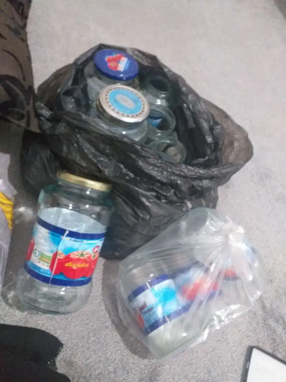 ۱۵ عدد شیشه رب مناسب ترشی جات کمپوت|ظروف نگهدارنده، پلاستیکی، یکبارمصرف|مریوان, |دیوار