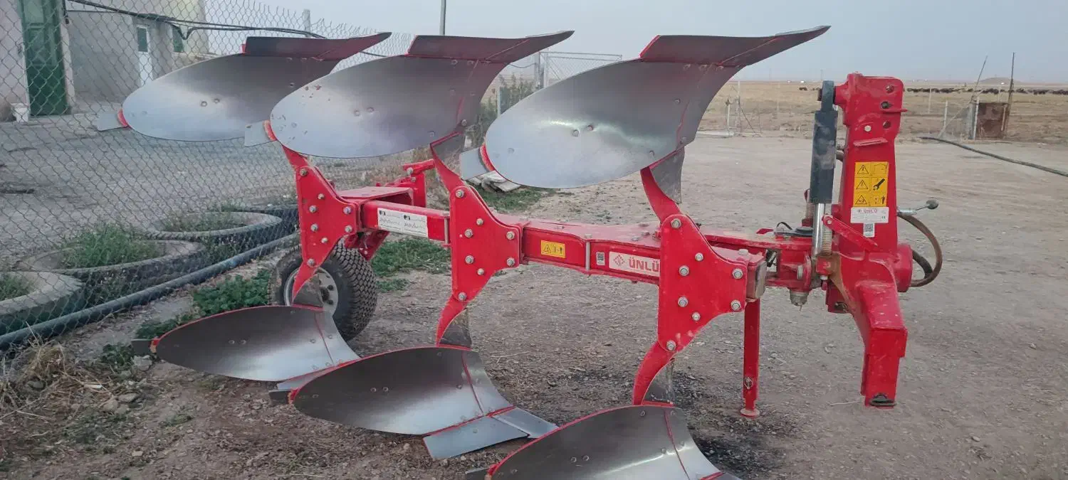 گاو آهن ۳ خیش برگردان اونلو|ماشین‌آلات صنعتی|فرمهین, |دیوار