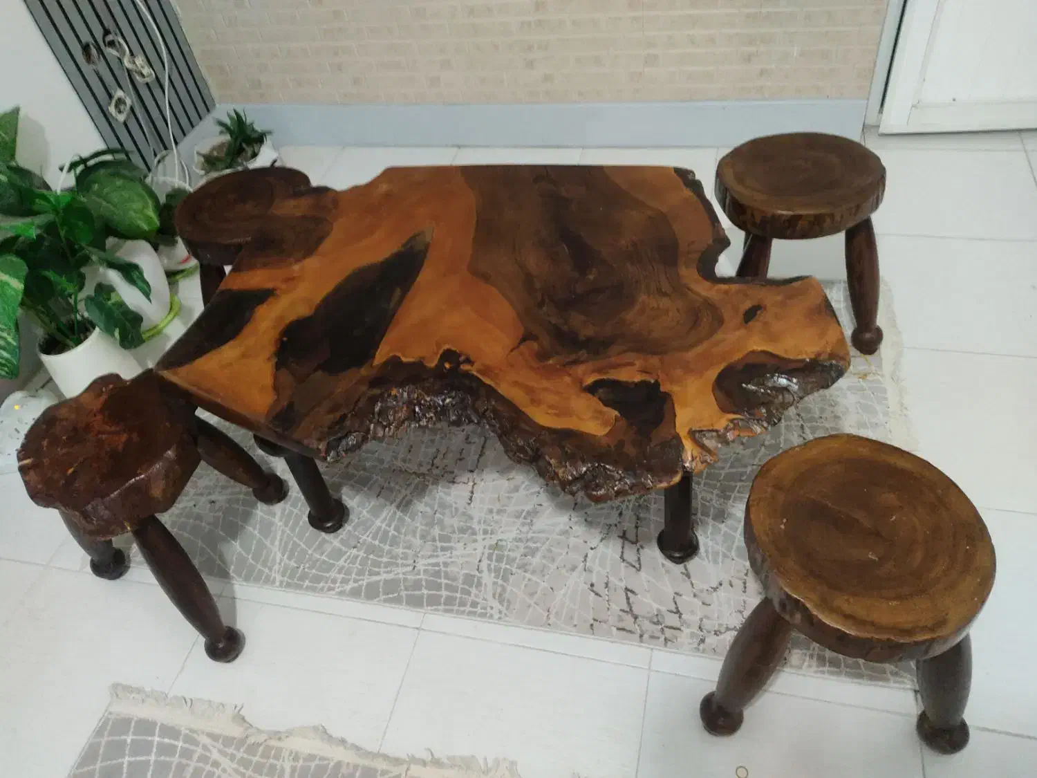 میز غذاخوری روستیک شیک و مدرن|میز و صندلی غذاخوری|اصفهان, رکن الدوله غربی|دیوار