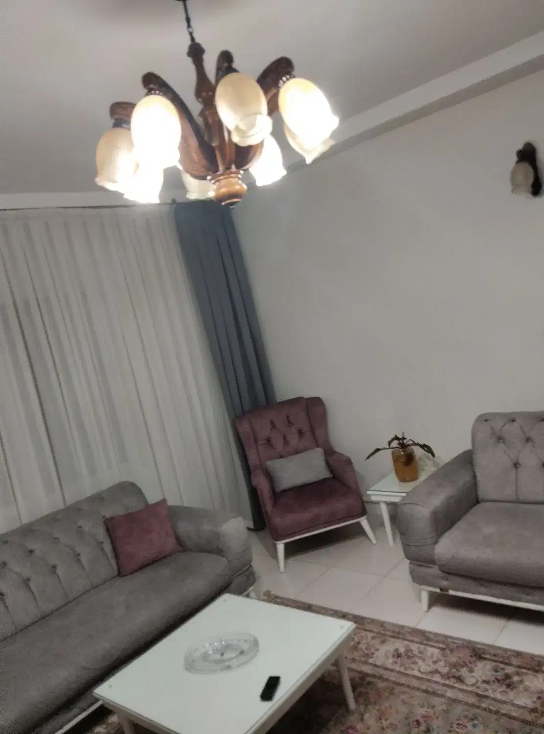 لوستر چوبی چهارتایی|لوستر و چراغ آویز|صفادشت, |دیوار