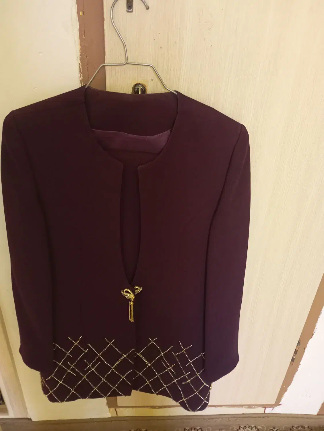 لباس مجلسی بادمجونی سایز۴۶|لباس|زاهدان, |دیوار