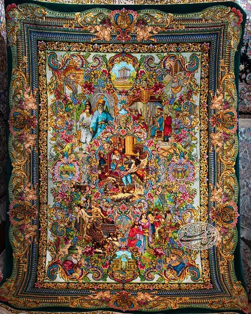 تابلو فرش چهره با عکس دلخواه شما|تابلو فرش|ساری, |دیوار