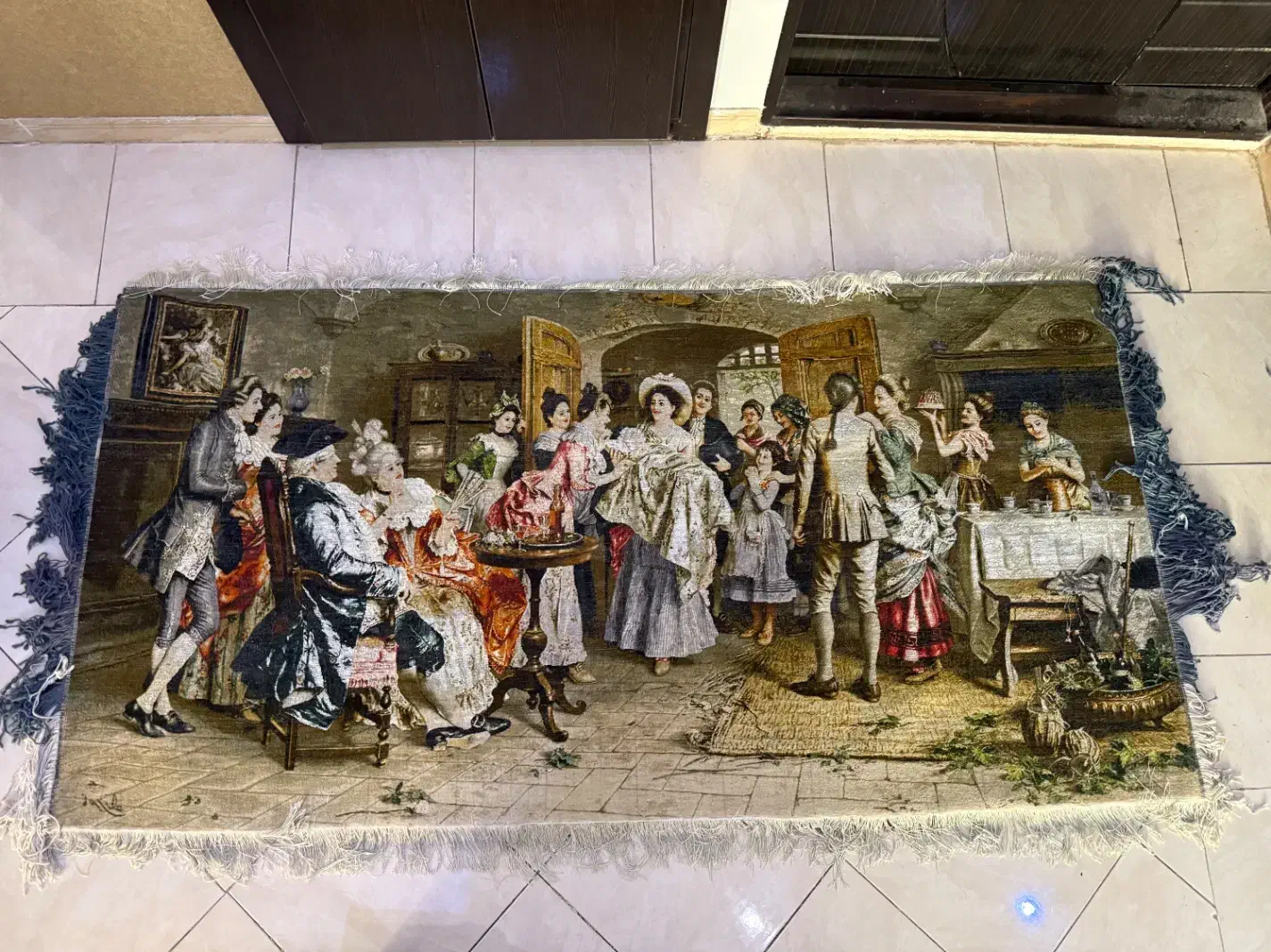 تابلو فرش تولد نوزاد دو متر و بیست|تابلو فرش|تبریز, |دیوار