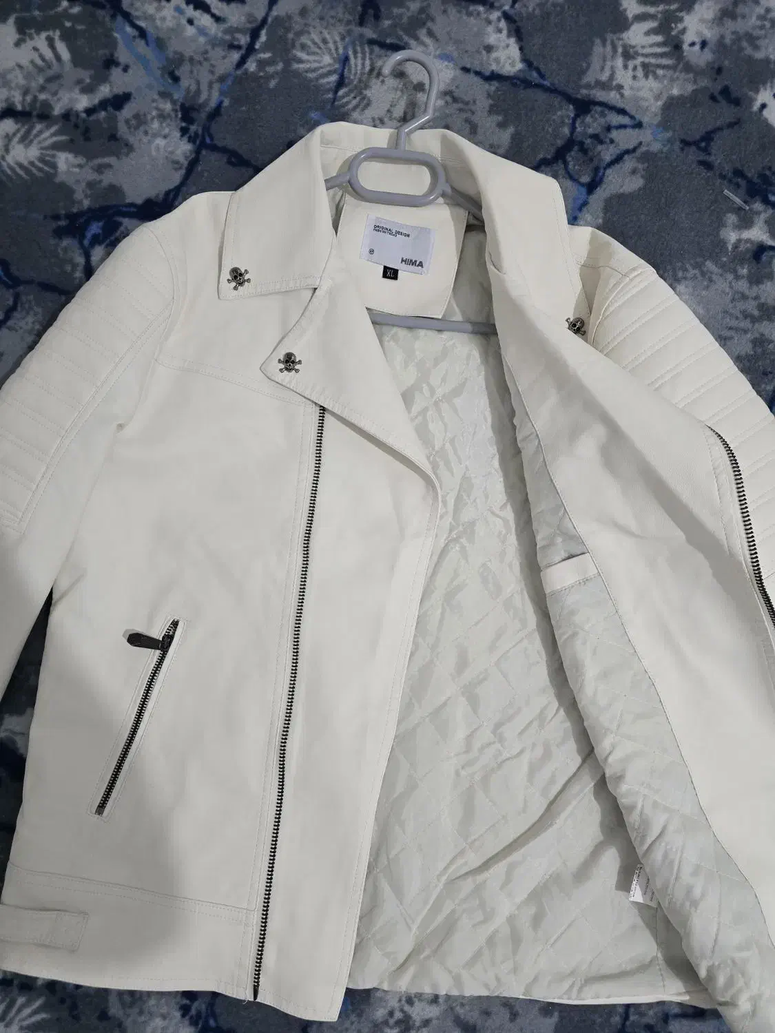 بایکر جکت چرم برند Hima|لباس|لنجان, |دیوار