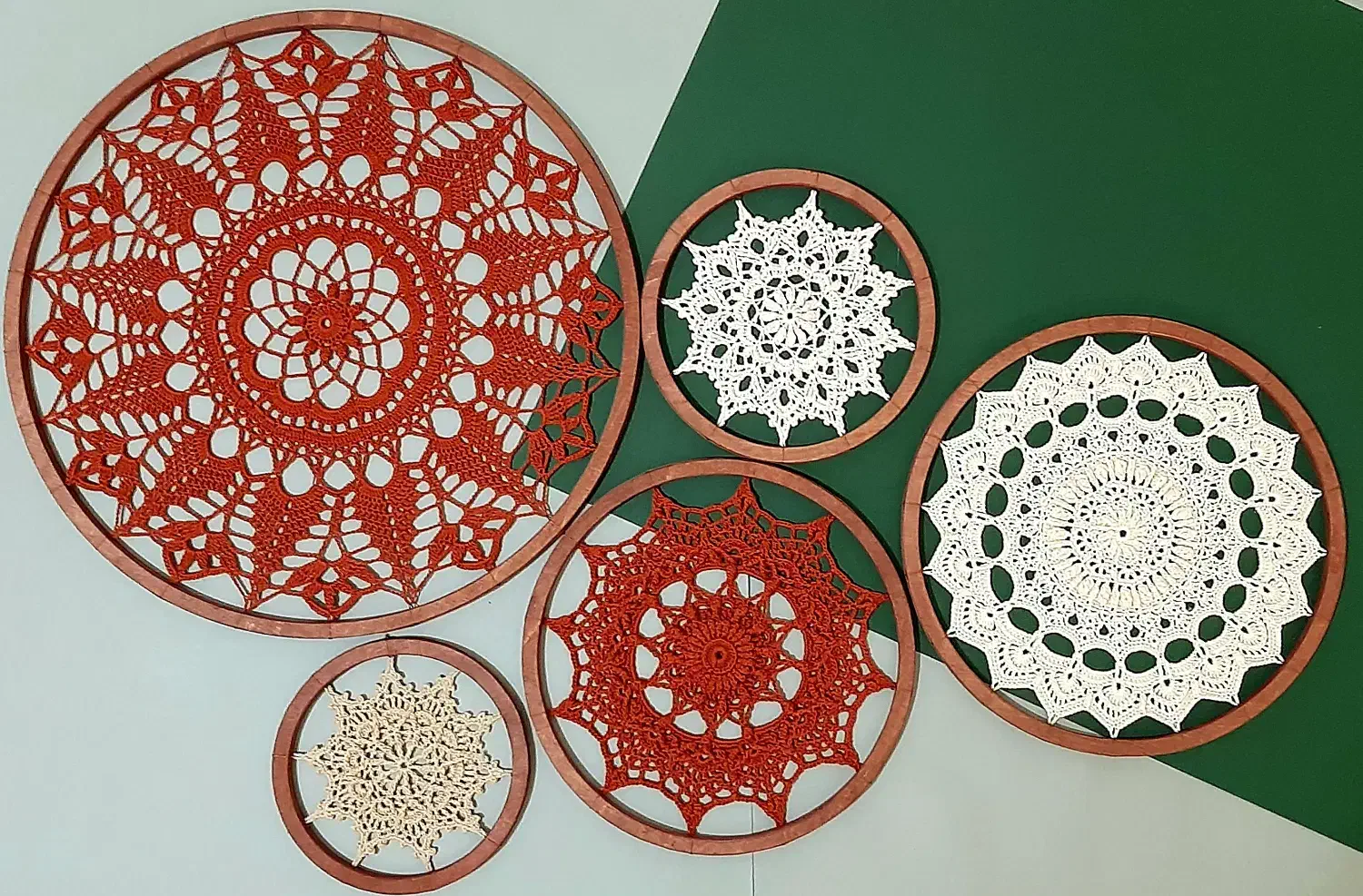 دیوارکوب ماندالا مجموعه ۵ عددی|صنایع دستی و سایر لوازم تزئینی|تهران, یافت آباد جنوبی|دیوار