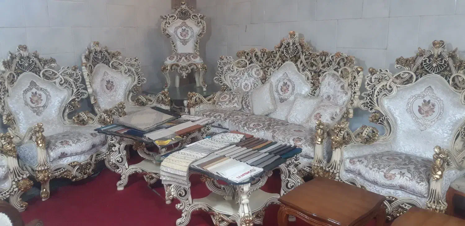 مبل سلطنتی ۹ نفره|مبلمان خانگی و میز عسلی|تهران, یافت آباد جنوبی|دیوار