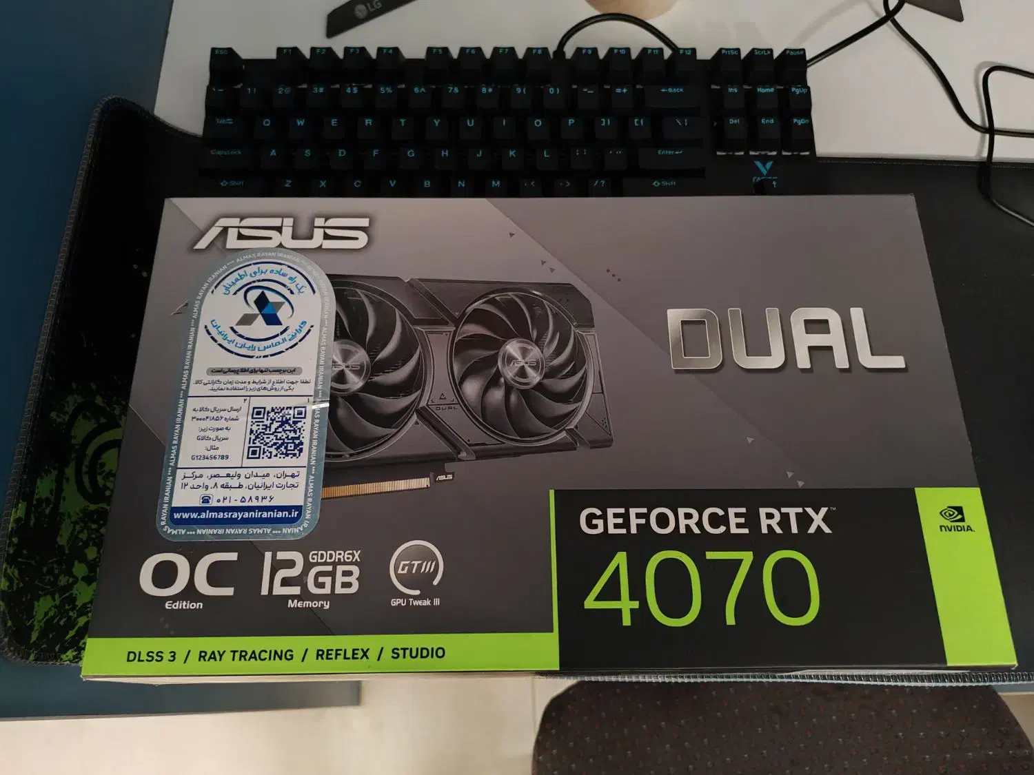 RTX 4070 DUAL ASUS|قطعات و لوازم جانبی رایانه|نجف‌آباد, امیرکبیر|دیوار