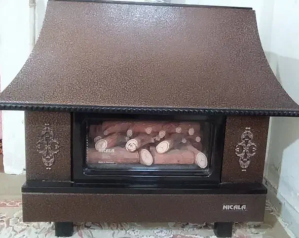 بخاری گازی شومینه ایی نیک کالا|بخاری، هیتر، شومینه|شوشتر, |دیوار