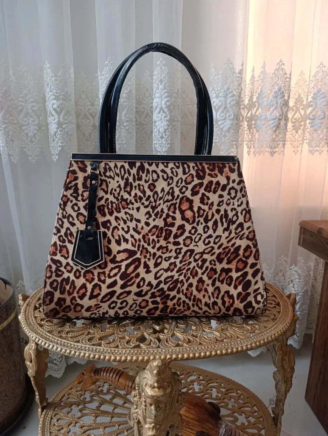 کیف شیک پلنگی ورنی|کیف، کفش، کمربند|شیراز, صاحب الزمان|دیوار