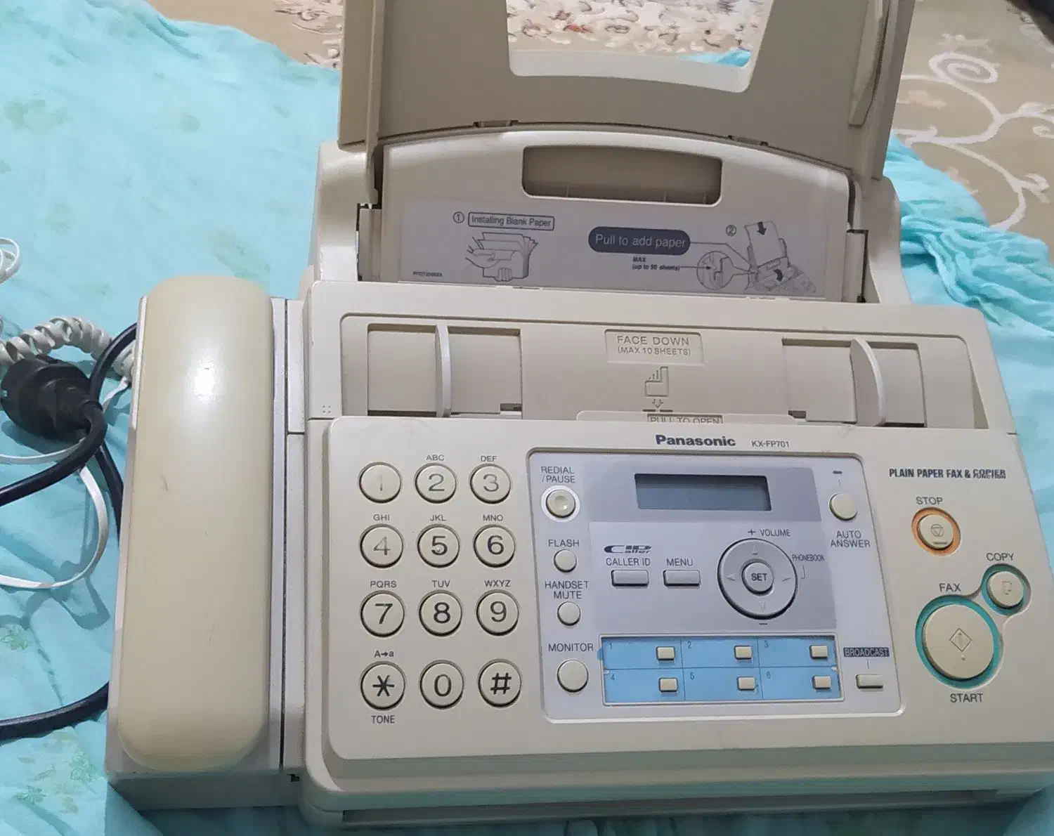 تلفن فاکس سه کاره|پرینتر، اسکنر، کپی، فکس|باسمنج, |دیوار