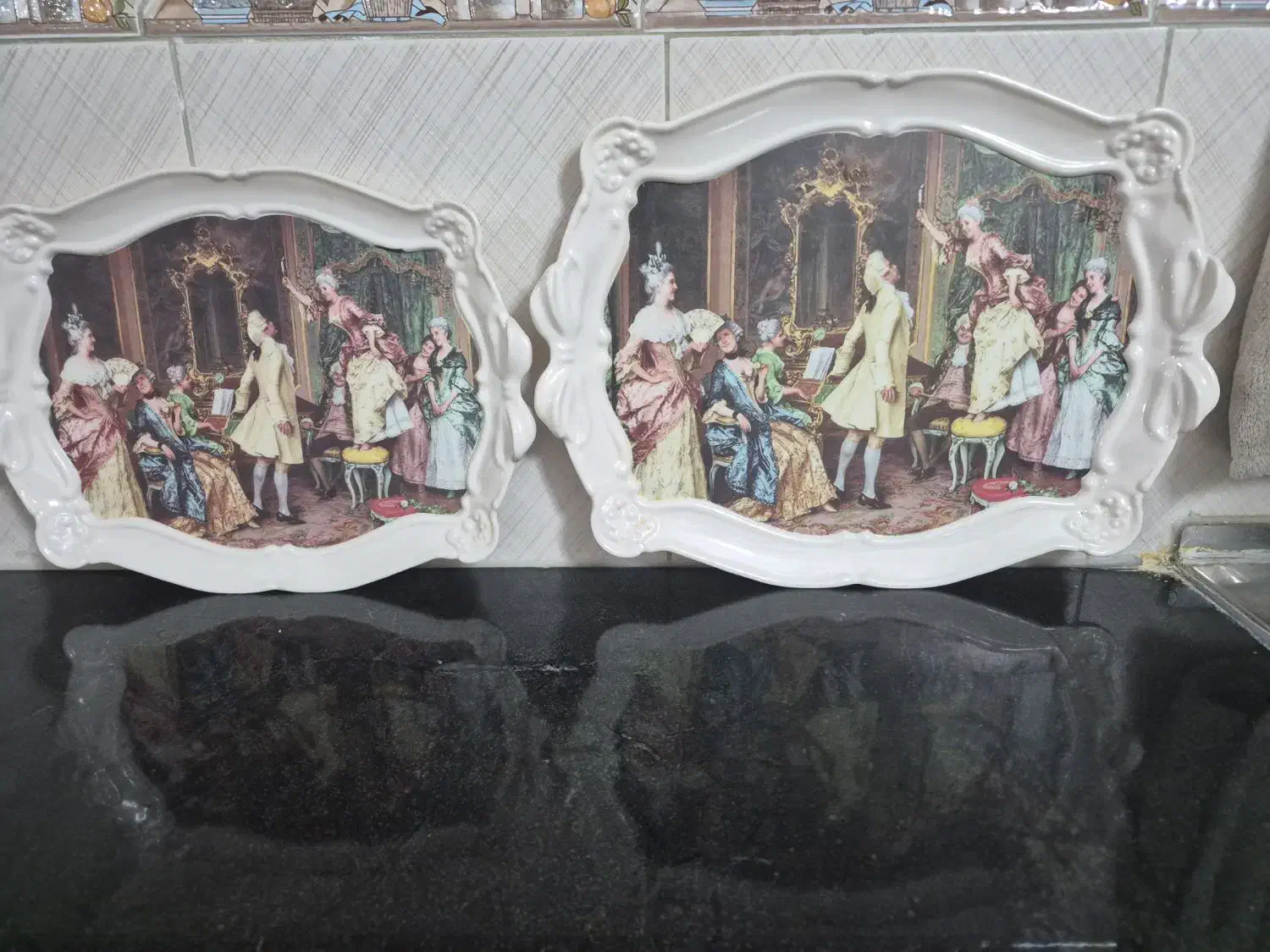 سینی|ظروف سرو و پذیرایی|قم, باجک دو|دیوار