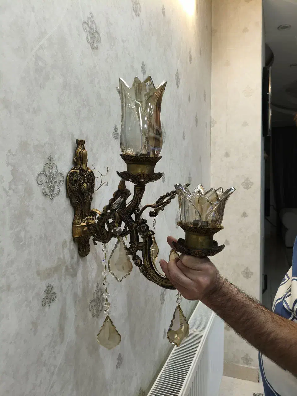 لوستر برنز|لوستر و چراغ آویز|کرمانشاه, |دیوار