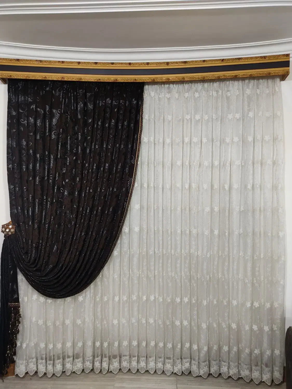 پرده هال یا پذیرایی مناسب خانه وویلا عرض۲/۵|پرده، رانر، رومیزی|قائم‌شهر, |دیوار