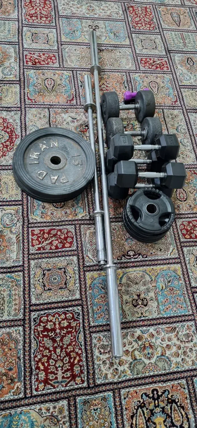 دمبل وزنه هالتر دستگاه همه کاره|تجهیزات ورزشی|خرم‌آباد, |دیوار