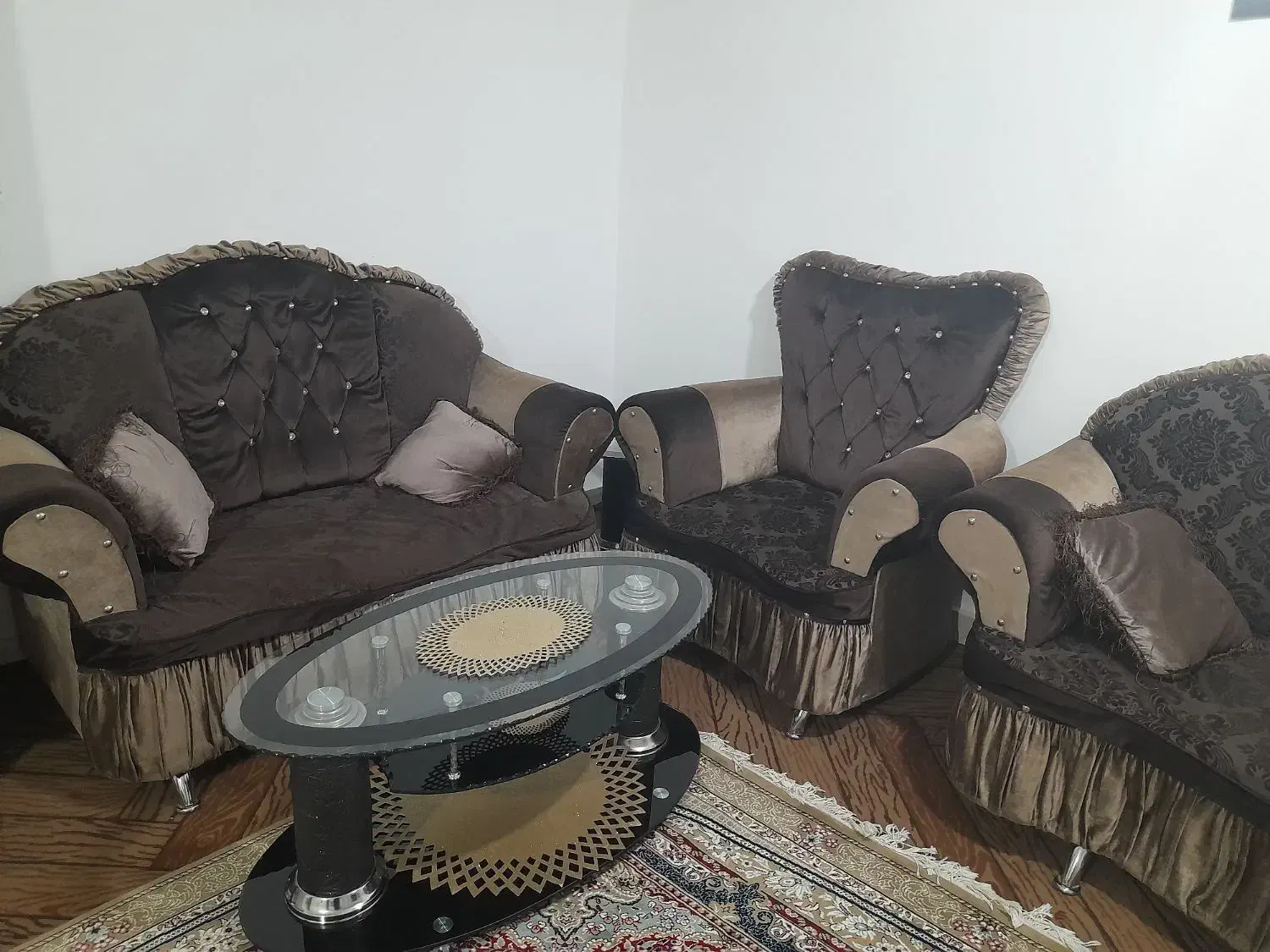 مبل هفت نفره مخمل|مبلمان خانگی و میز عسلی|اسدآباد, |دیوار