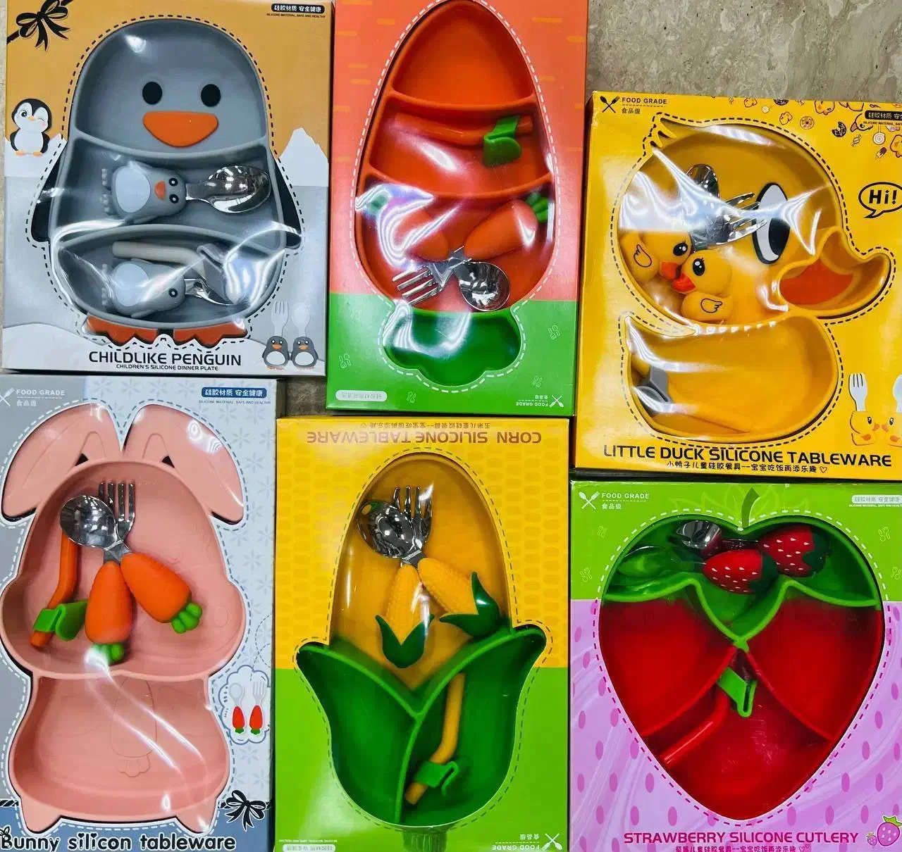 ظرف غذا کودک چاشت سیلیکونی (آنتی باکتریال) سیلیکون|اسباب و اثاث بچه|مشهد, چهنو|دیوار