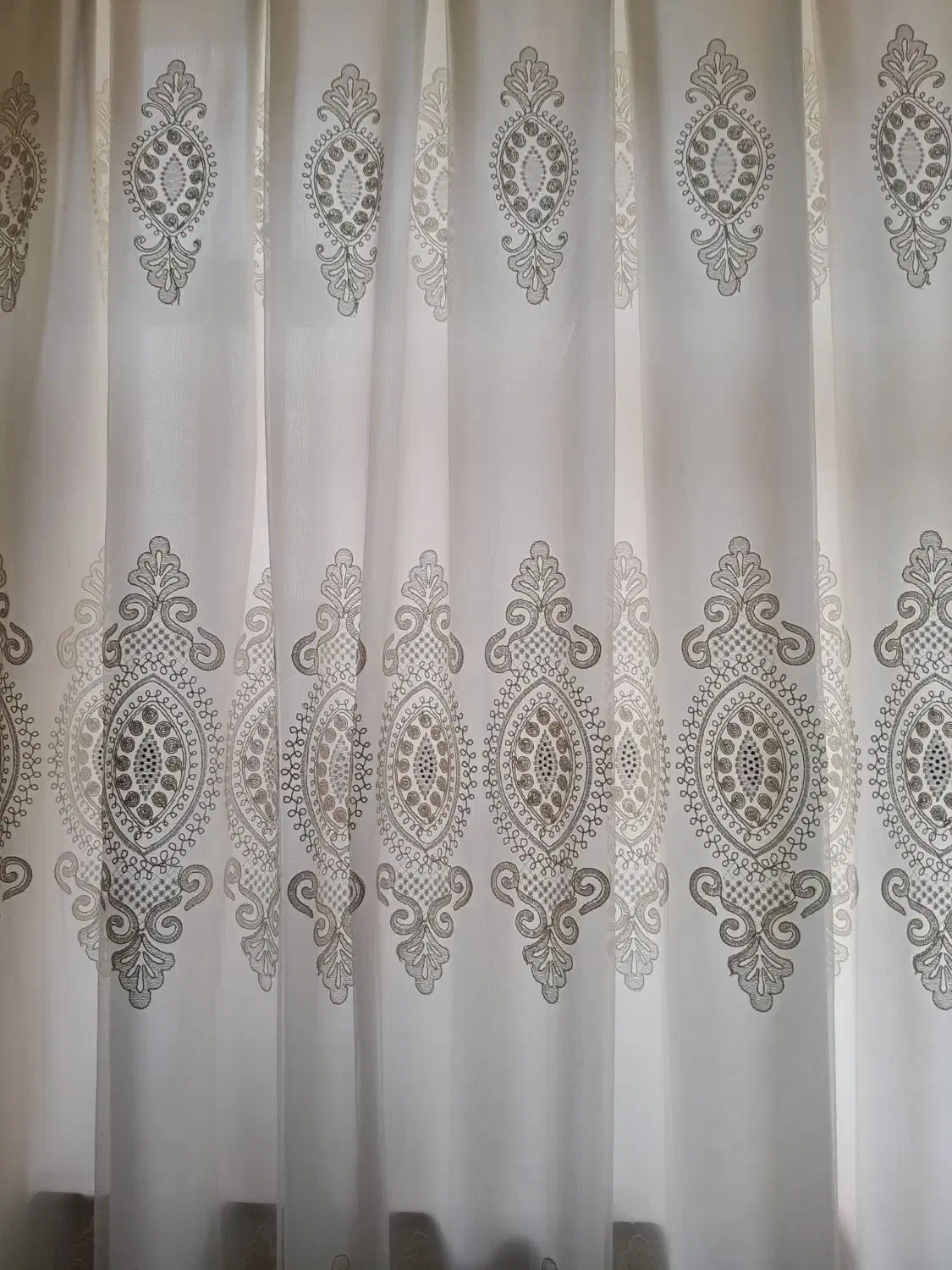 دوعدد پرده پذیرایی نو|پرده، رانر، رومیزی|رشت, بوسار|دیوار