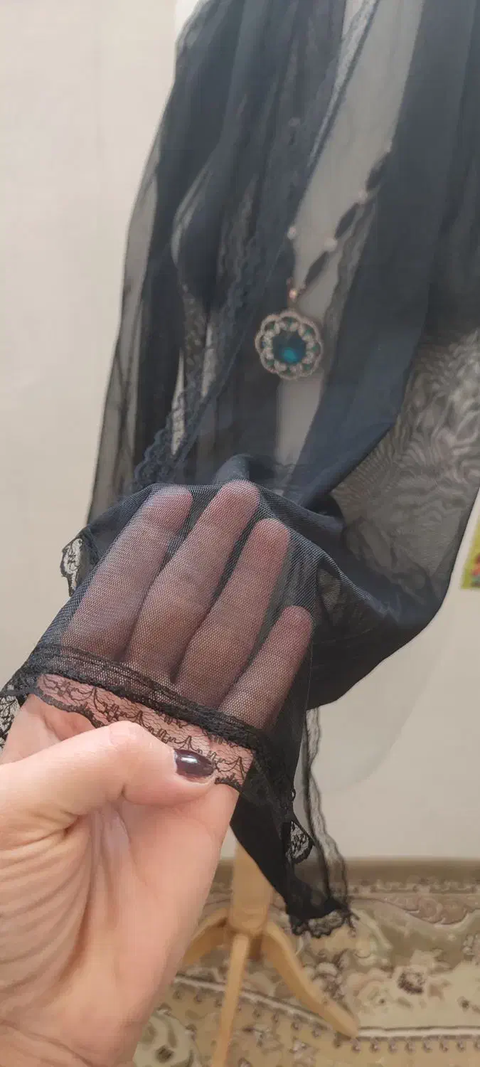 روسری توری حاشیه دانتل|لباس|کامیاران, |دیوار