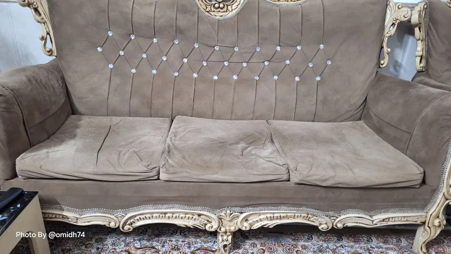 مبل ۷ نفره صحیح و سالم|مبلمان خانگی و میز عسلی|محمدیه-قزوین, |دیوار