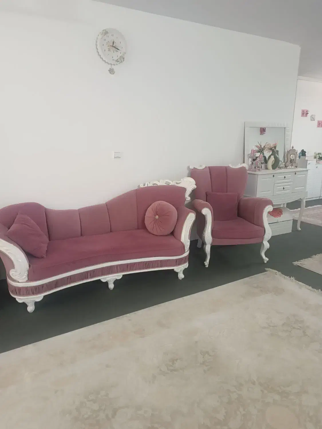 مبل هشت نفره شزلون دار|مبلمان خانگی و میز عسلی|تهران, خزانه|دیوار