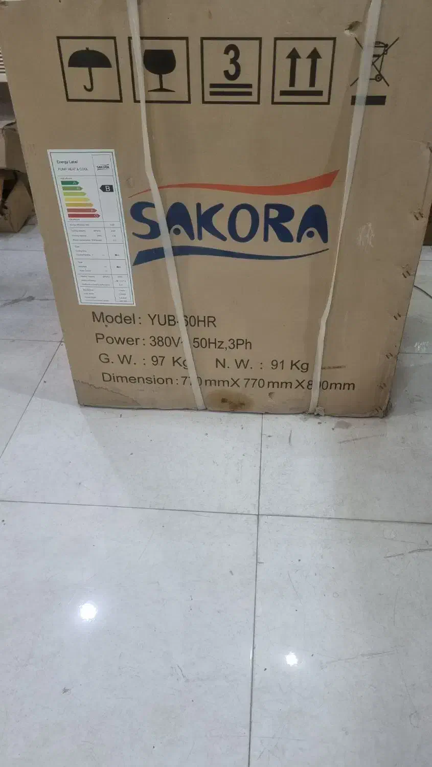 اسپلیت نو ساکورا مدل 60000 - ۵تن سردوگرم|کولر گازی و فن‌کوئل|مبارکه, |دیوار