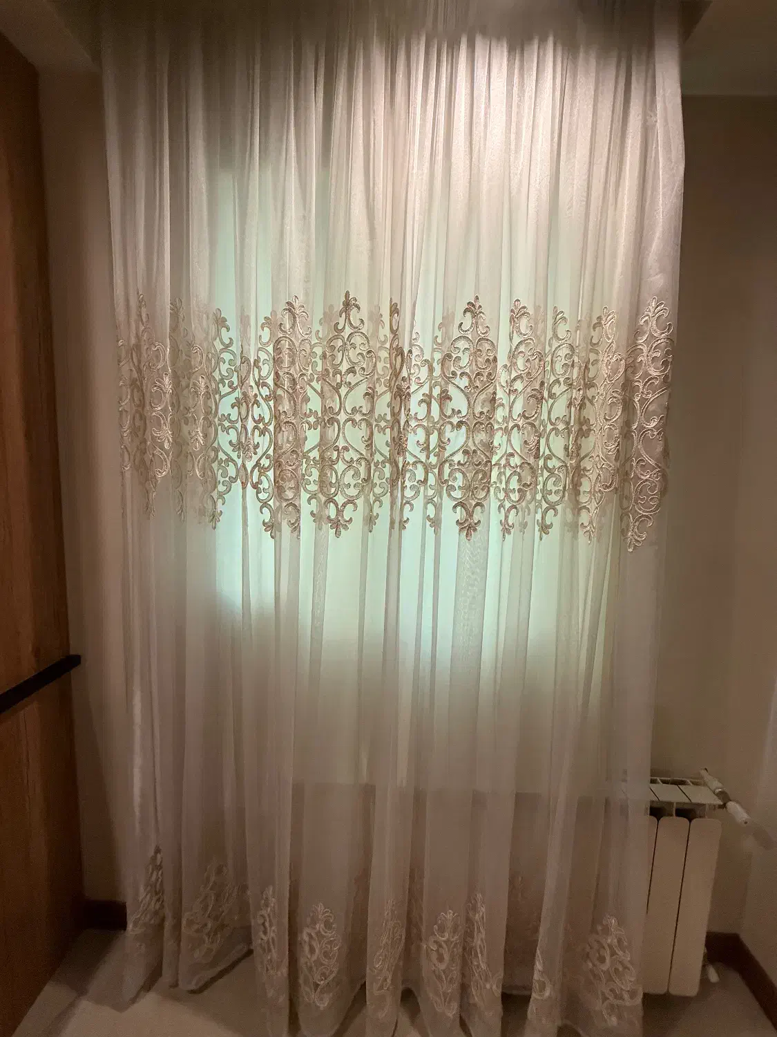 پرده حریر همراه بازیر پرده|پرده، رانر، رومیزی|تهران, قیطریه|دیوار