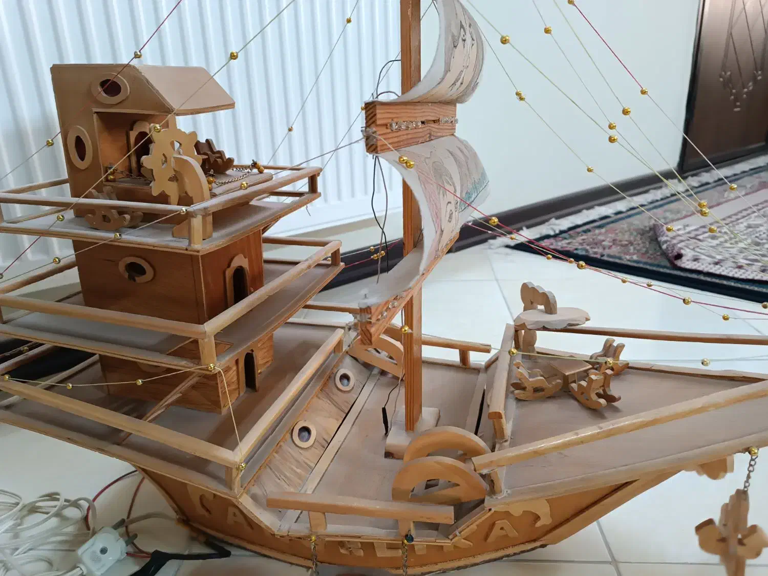 کشتی وچراغ خواب صنایع دستی|چراغ خواب و آباژور|مشهد, امیریه|دیوار