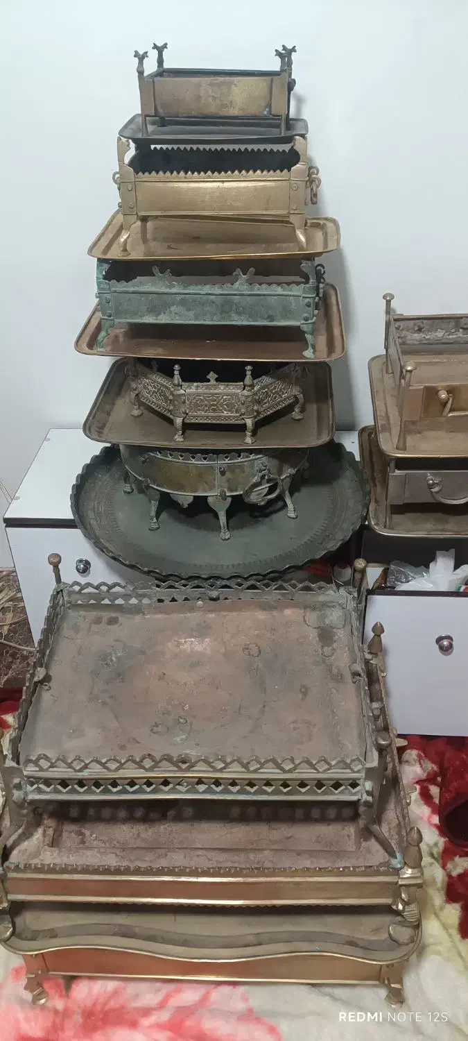 منقلهای صدساله روسی|کلکسیون اشیاء عتیقه|رفسنجان, |دیوار