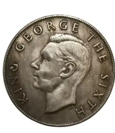 سکه 5 شیلینگ شاه جورج ششم 1947 میلادی|کلکسیون سکه، تمبر، اسکناس|شاهین‌شهر, عطار|دیوار