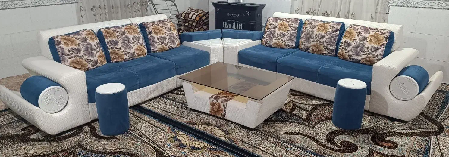 سرویس مبل ۸ نفره کامل|مبلمان خانگی و میز عسلی|برازجان, |دیوار