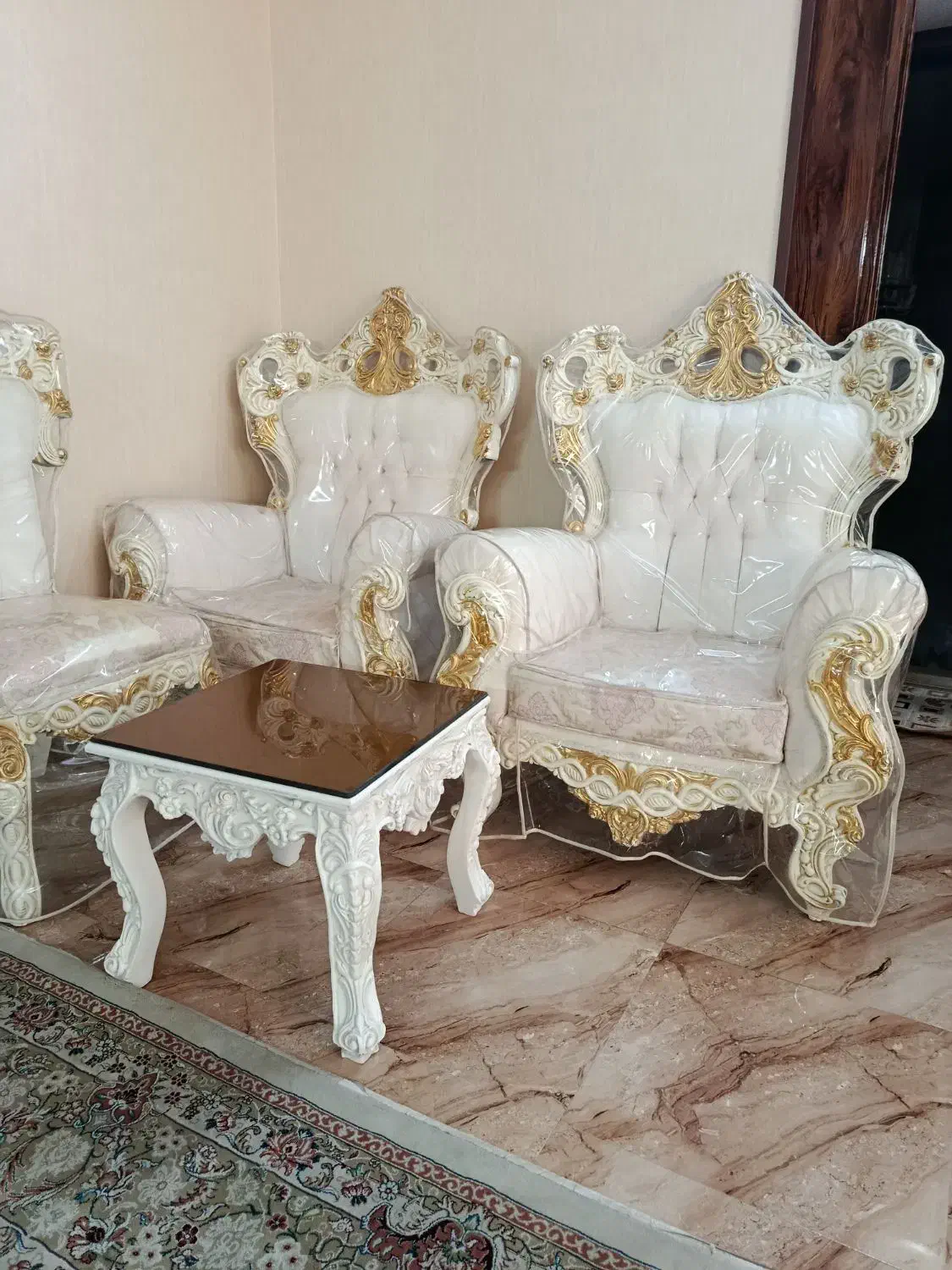 مبل سلطنتی ۹نفره کار تهران مناسب جهیزیه بامیز|مبلمان خانگی و میز عسلی|مشهد, ادیب نیشابوری (شهرک غرب)|دیوار