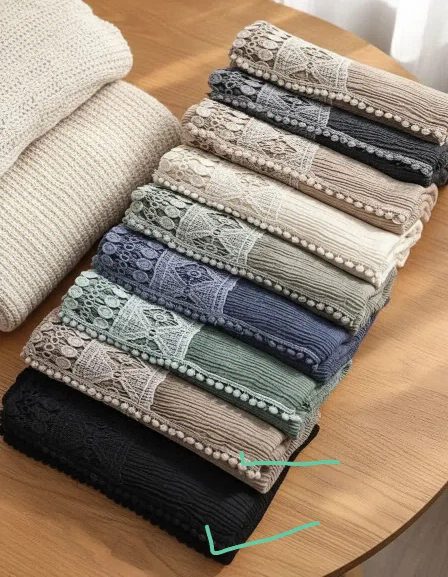 شال پلیسه دستک گیپور|لباس|تبریز, |دیوار