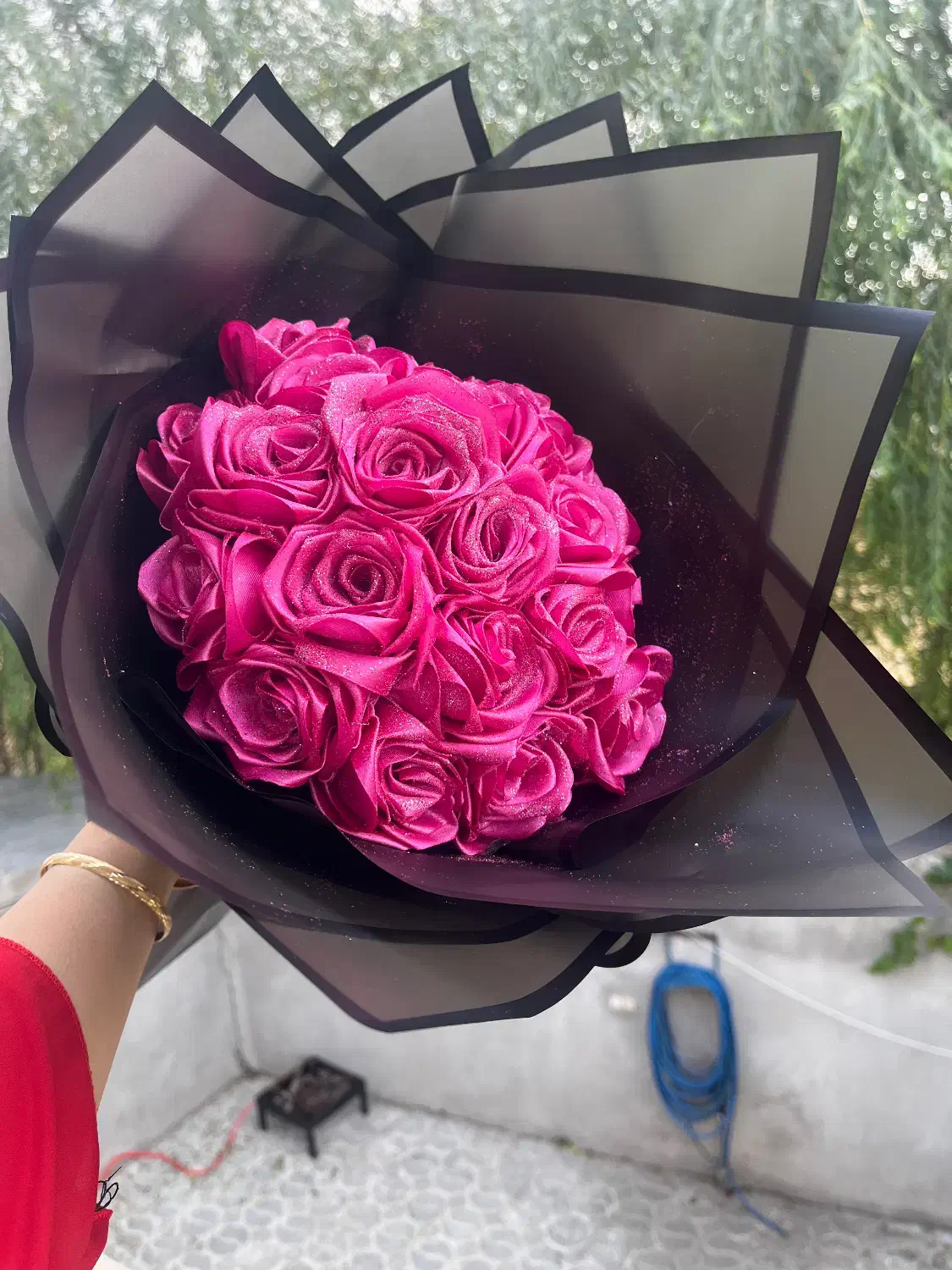 گل روبانی زیبا شاخه ۱۵هزار تومان|گل مصنوعی|بروجرد, |دیوار