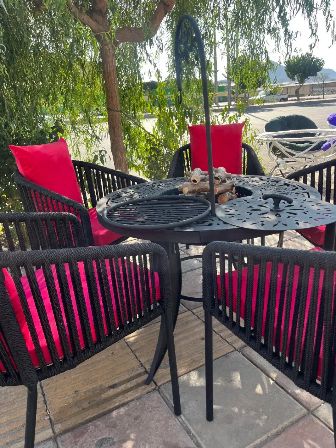 صندلی بافت، ابریشمی کارینا /کافه رستورانی باغی|صندلی و نیمکت|تهران, پرستار|دیوار