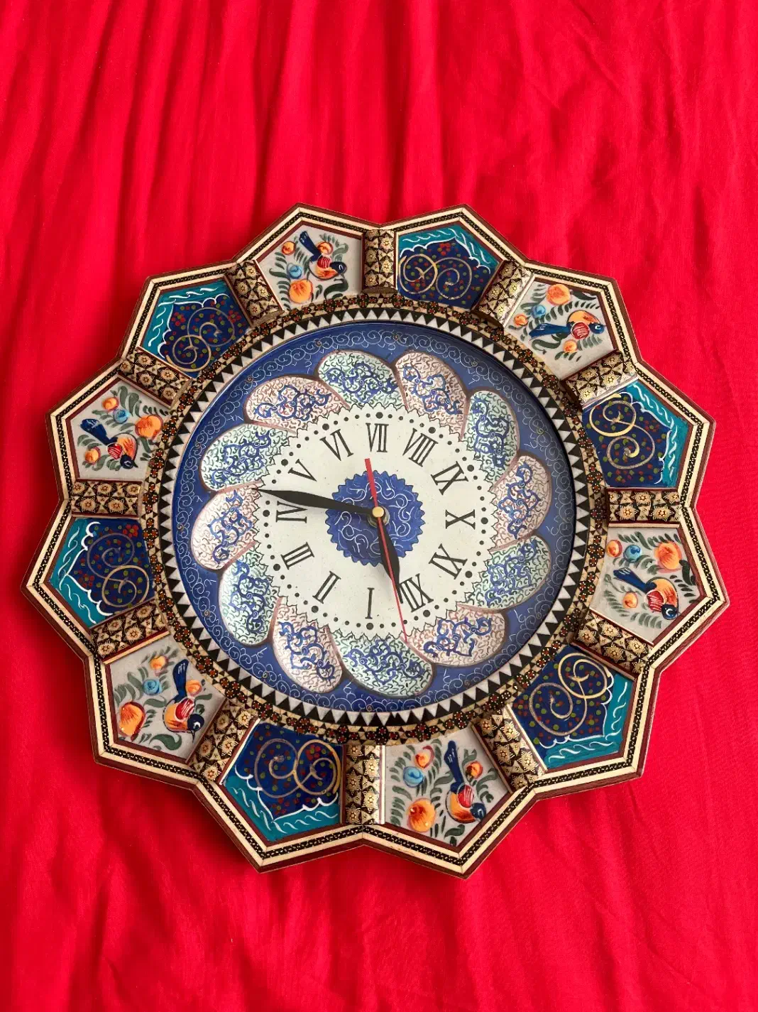 ساعت دیواری مینا کاری|ساعت دیواری و تزئینی|تهران, شهرک پرواز|دیوار