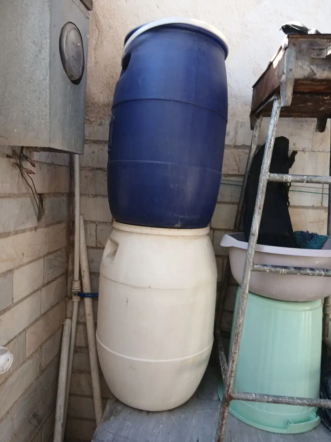 دبه ۶۰ لیتری|ظروف نگهدارنده، پلاستیکی، یک‌بارمصرف|رباط‌کریم, رباط‌کریم|دیوار