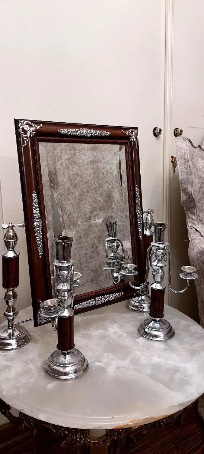 آینه شمعدان|آینه|تبریز, |دیوار